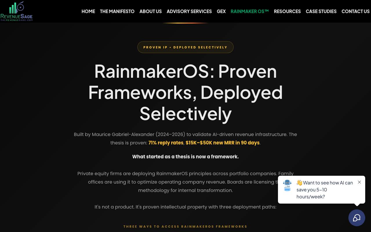 RainmakerOS DASH screenshot
