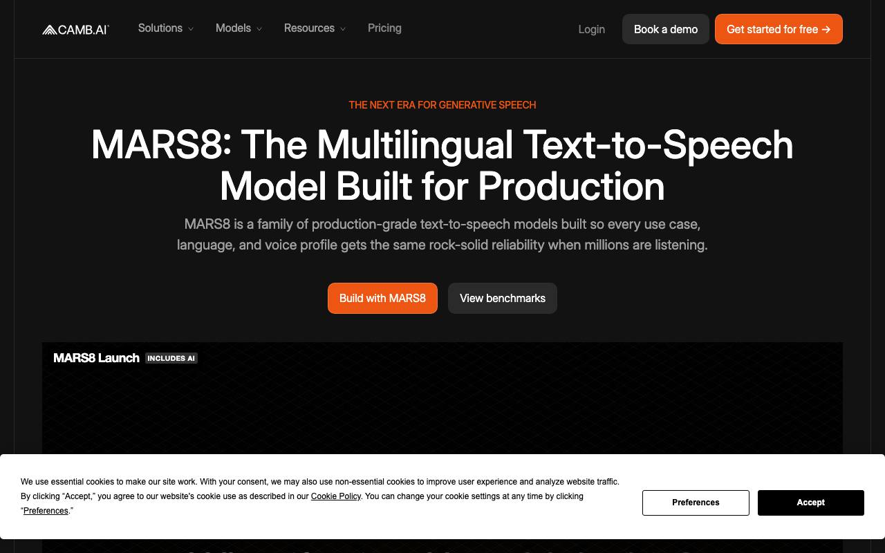 MARS8 Text to Speech AI Models screenshot