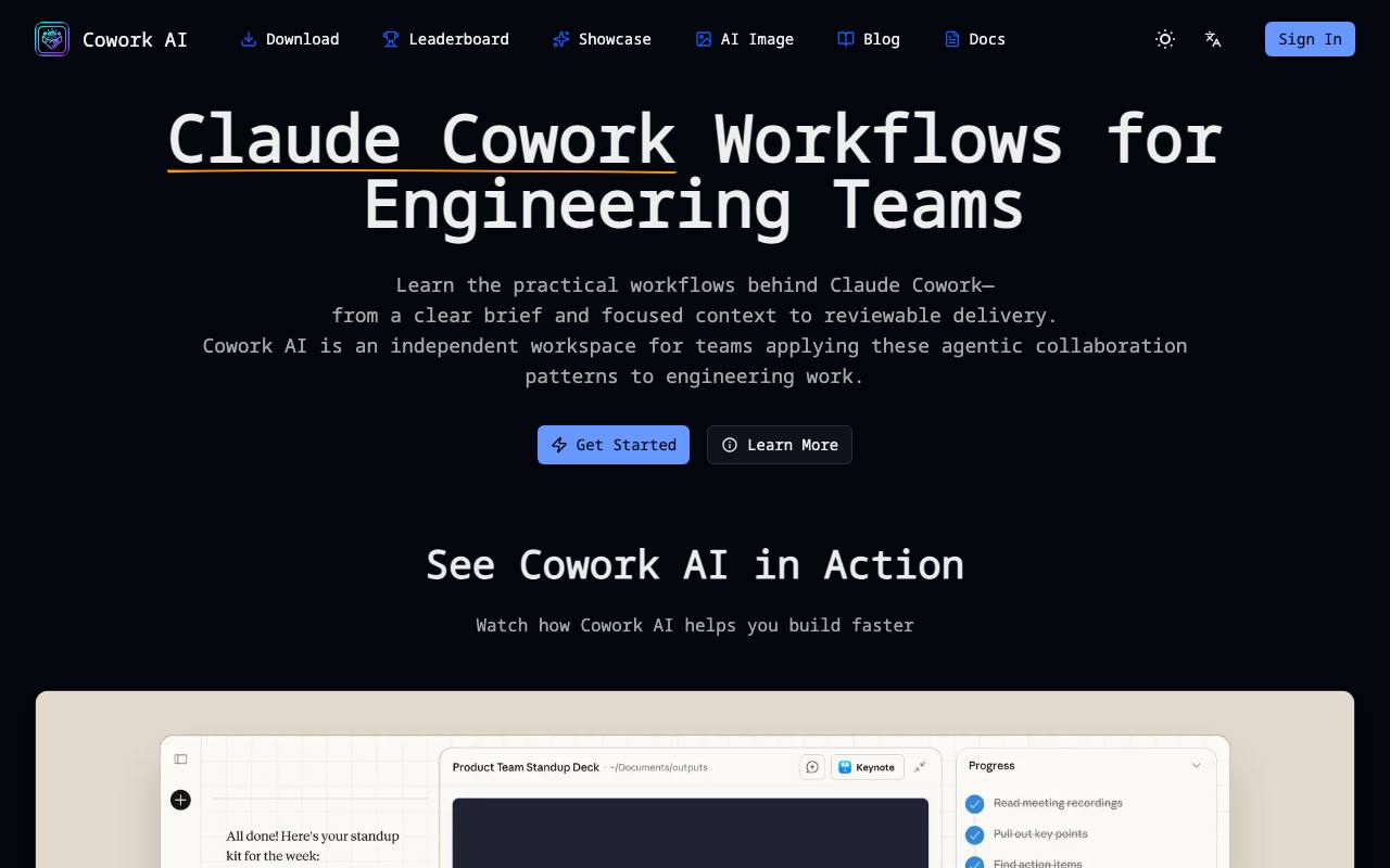 Cowork AI screenshot