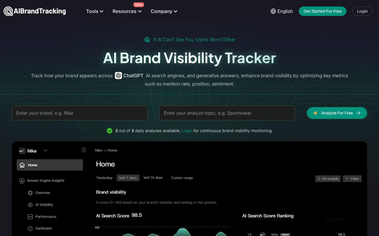 AIBrandTracker screenshot