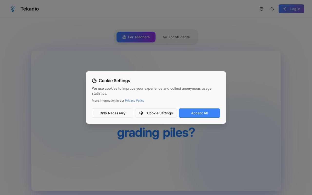 Tekadio screenshot