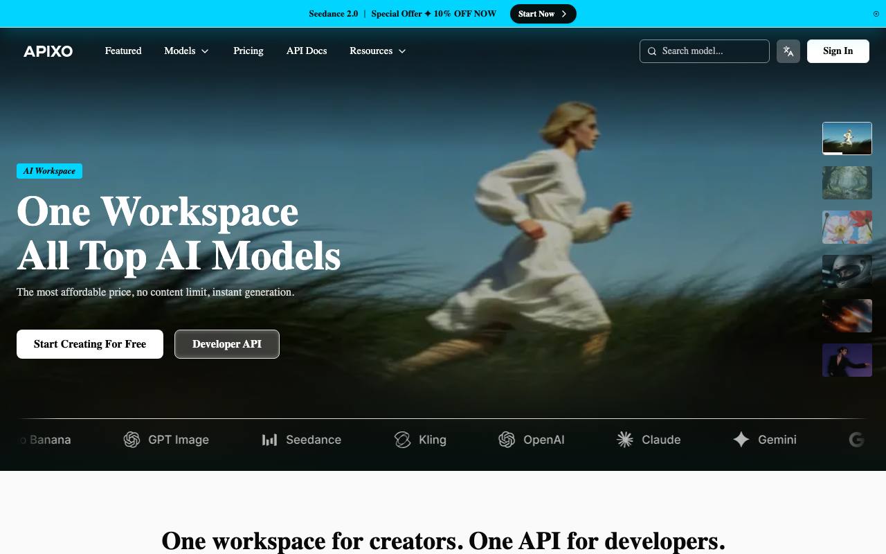 APIXO – AI api platform screenshot