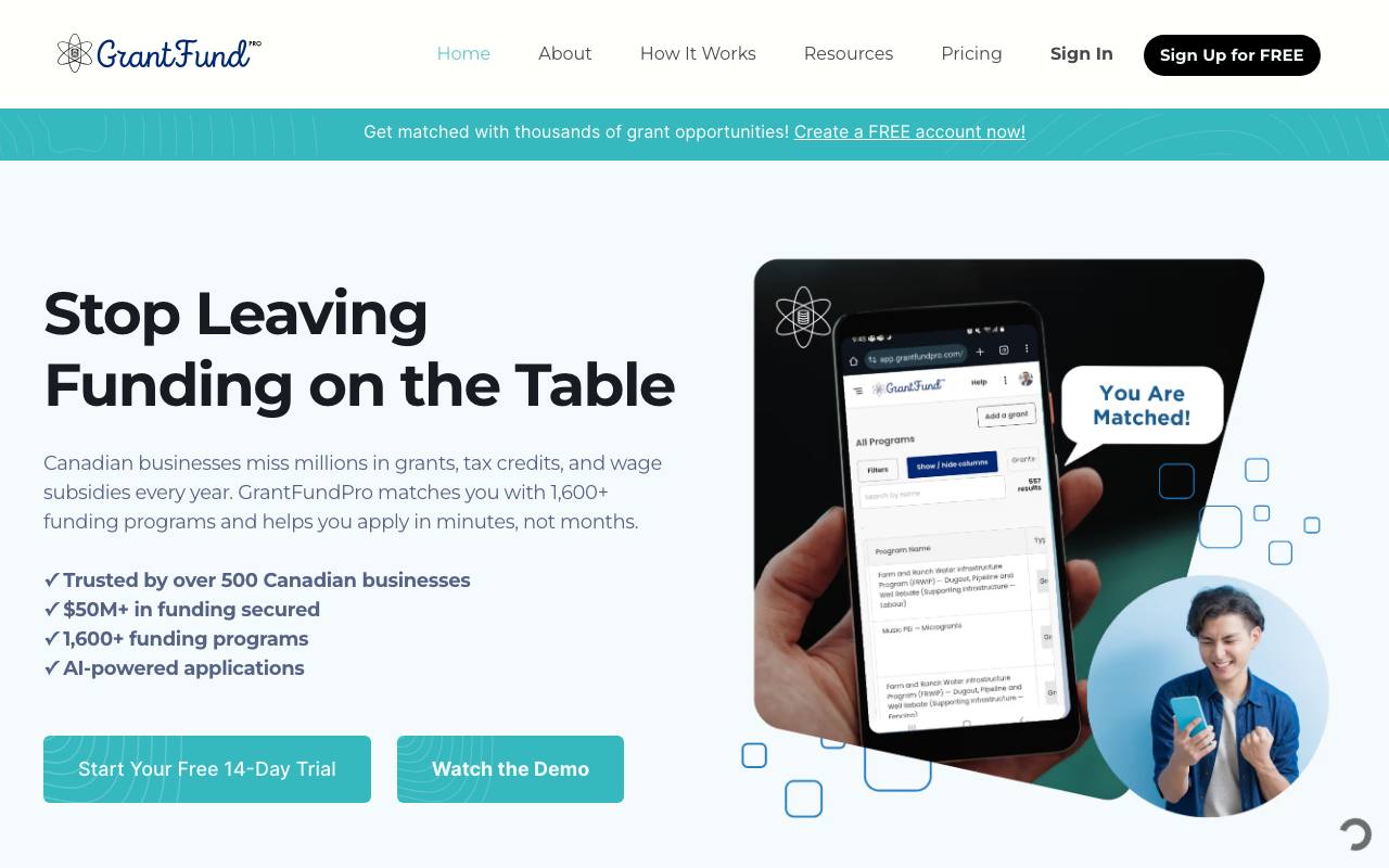 Grant Fund Pro screenshot