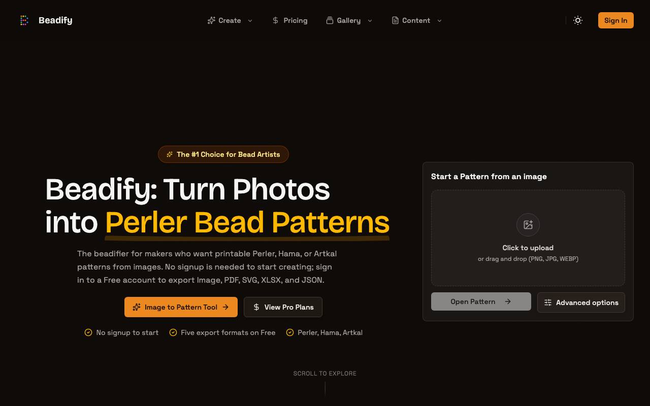 Beadify screenshot