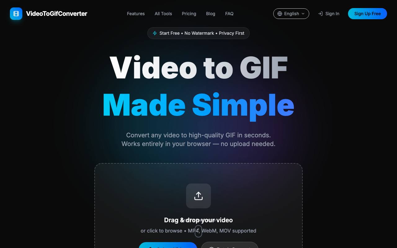 VideoToGifConverter screenshot