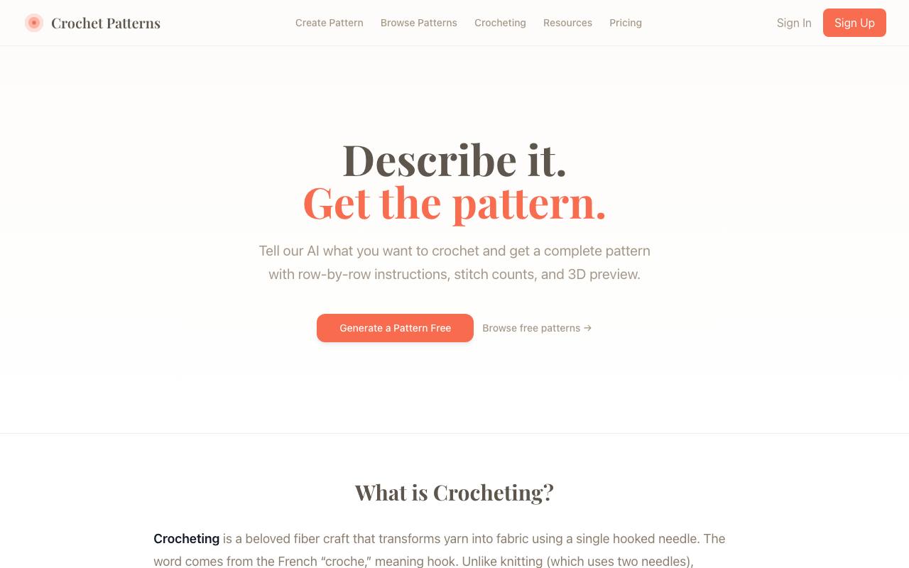 Crochets AI screenshot