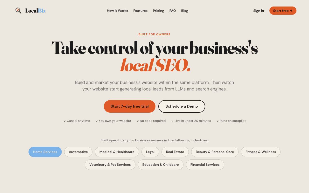 LocalBiz screenshot
