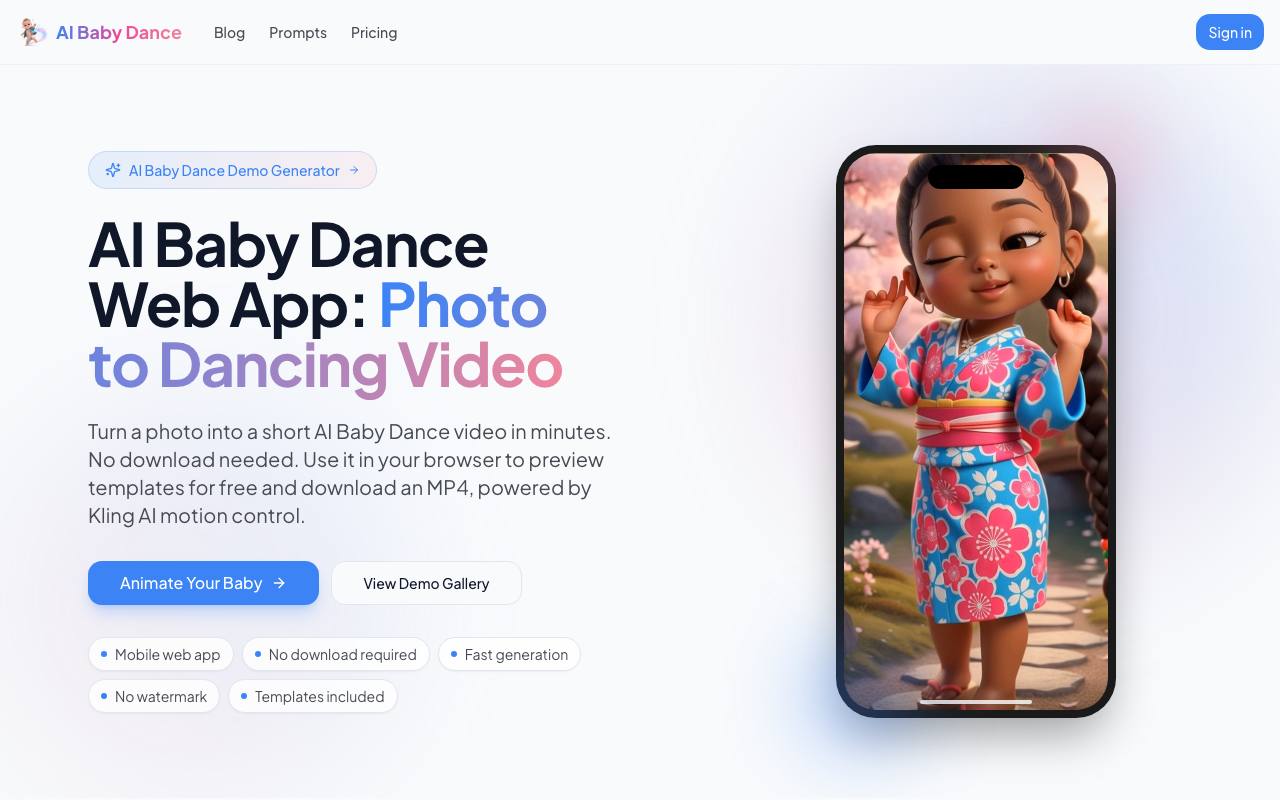 AI Baby Dance screenshot