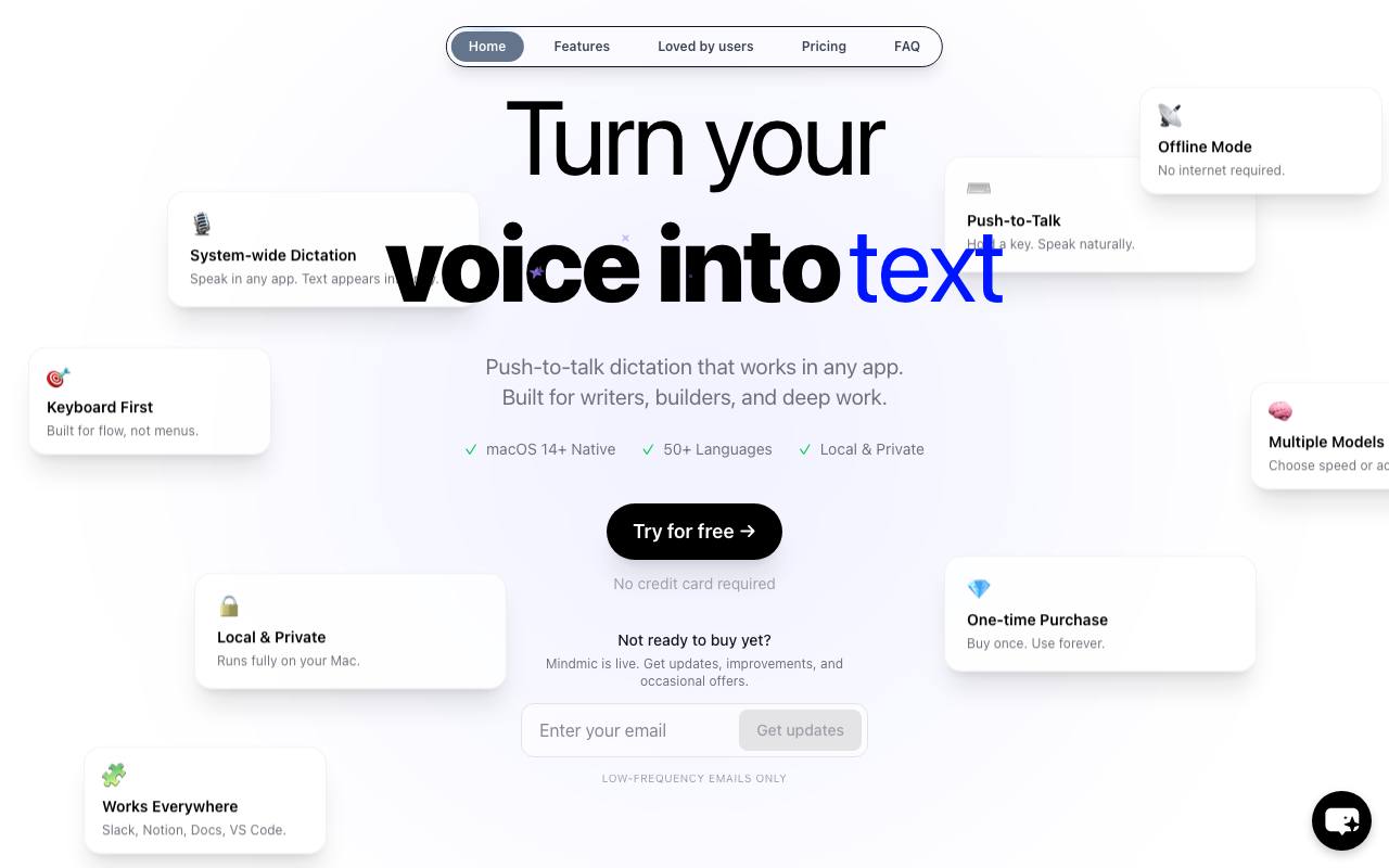 Mindmic screenshot