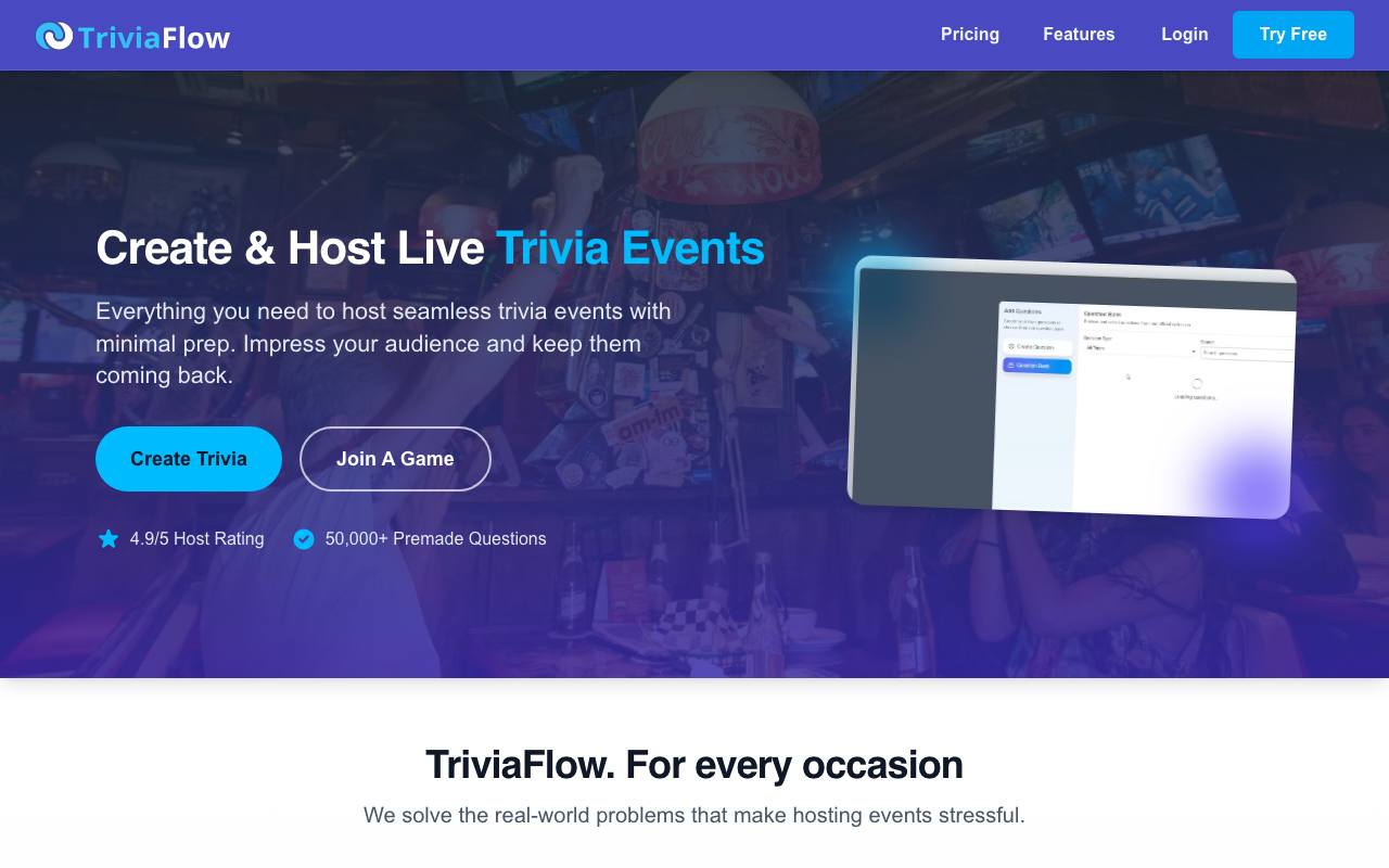 TriviaFlow screenshot