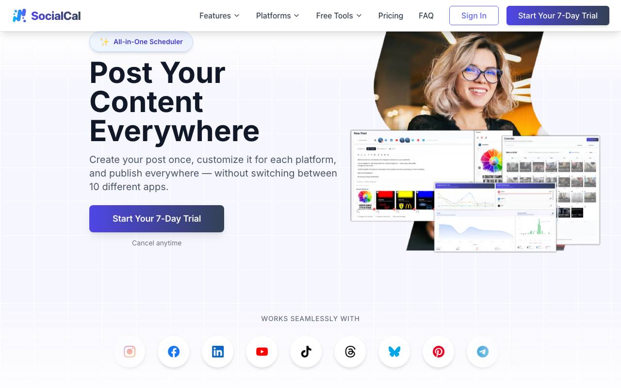 SocialCal screenshot