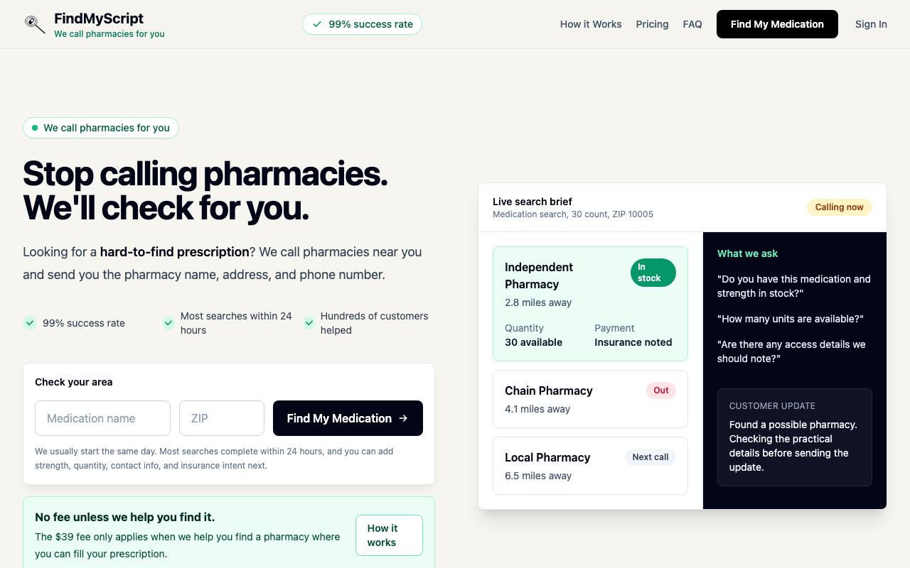 Find My Script screenshot