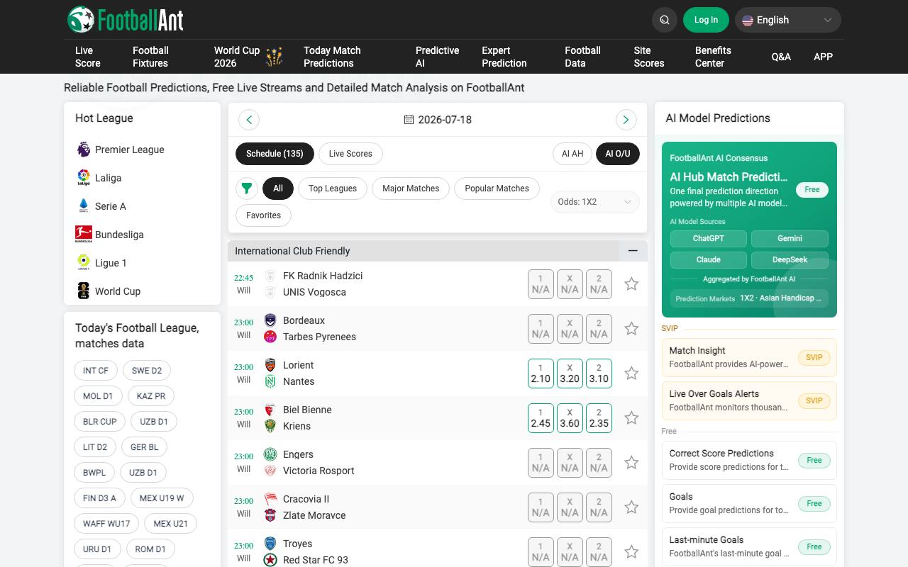 Footballant screenshot