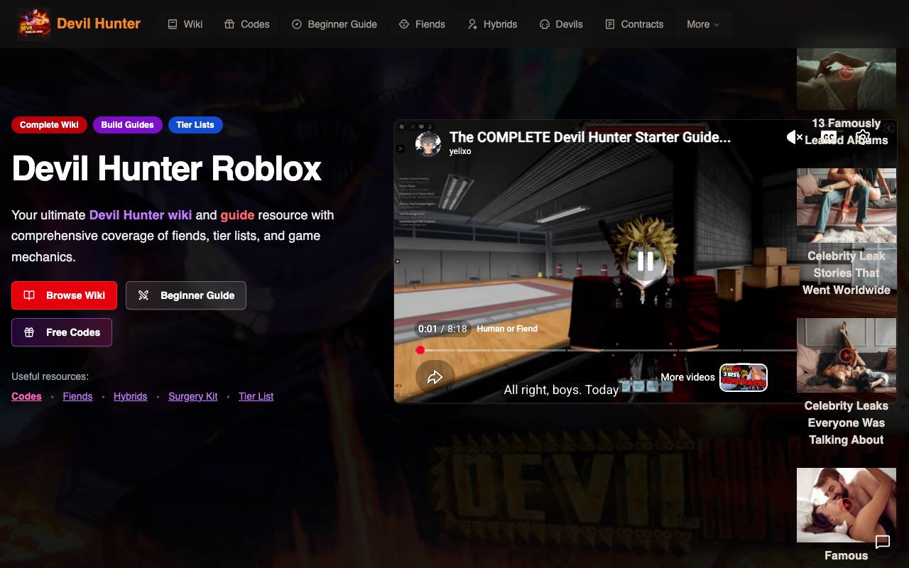 Devil Hunter Wiki screenshot
