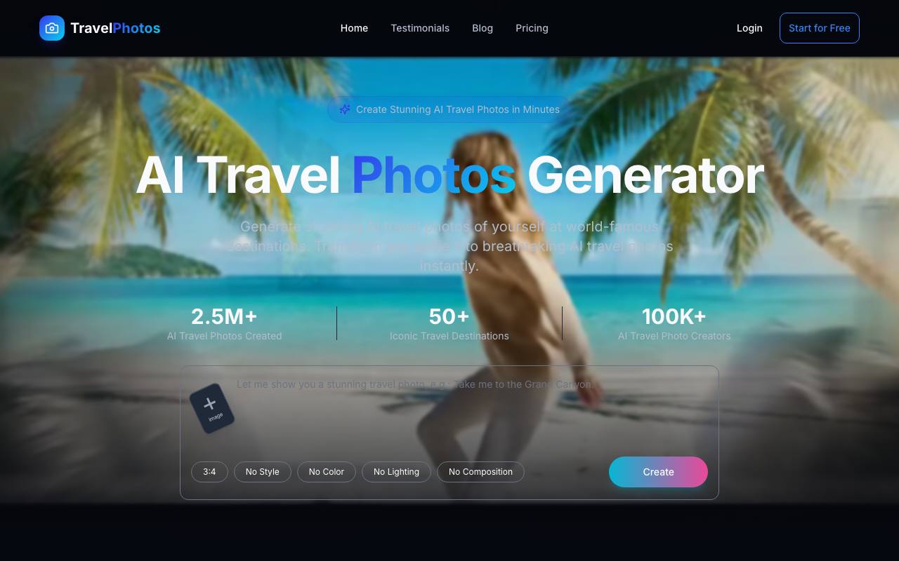 AI Travel Photos Generator screenshot