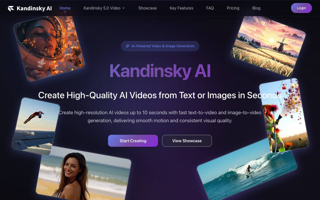 Kandinsky AI screenshot