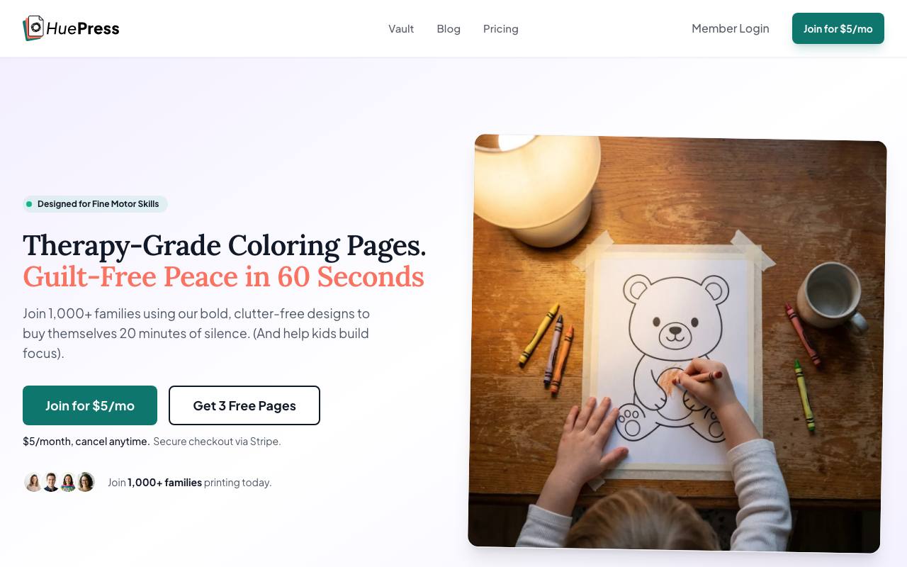 HuePress screenshot