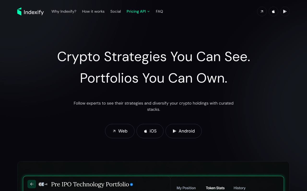 Indexify screenshot