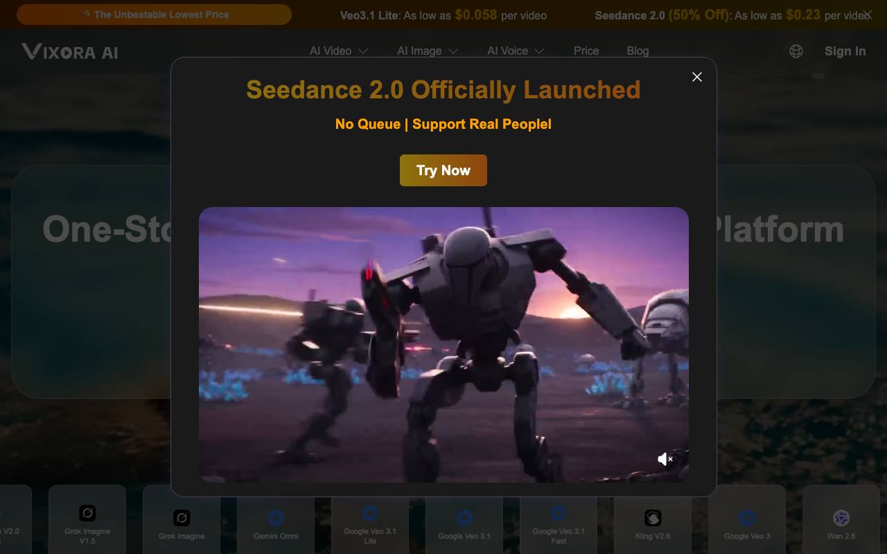 Vixora AI screenshot