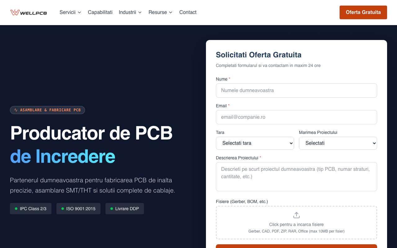 Producator de PCB de Incredere screenshot