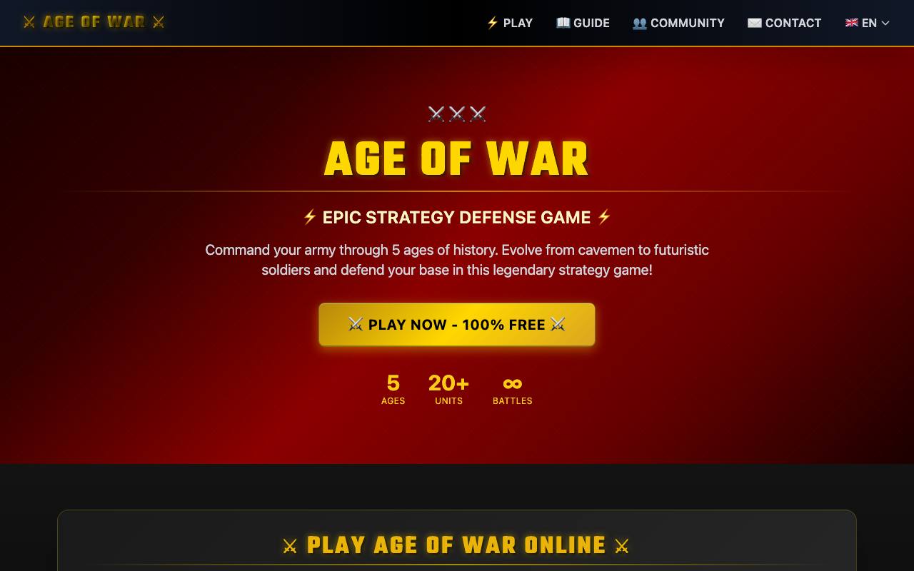 AGE OF WAR screenshot