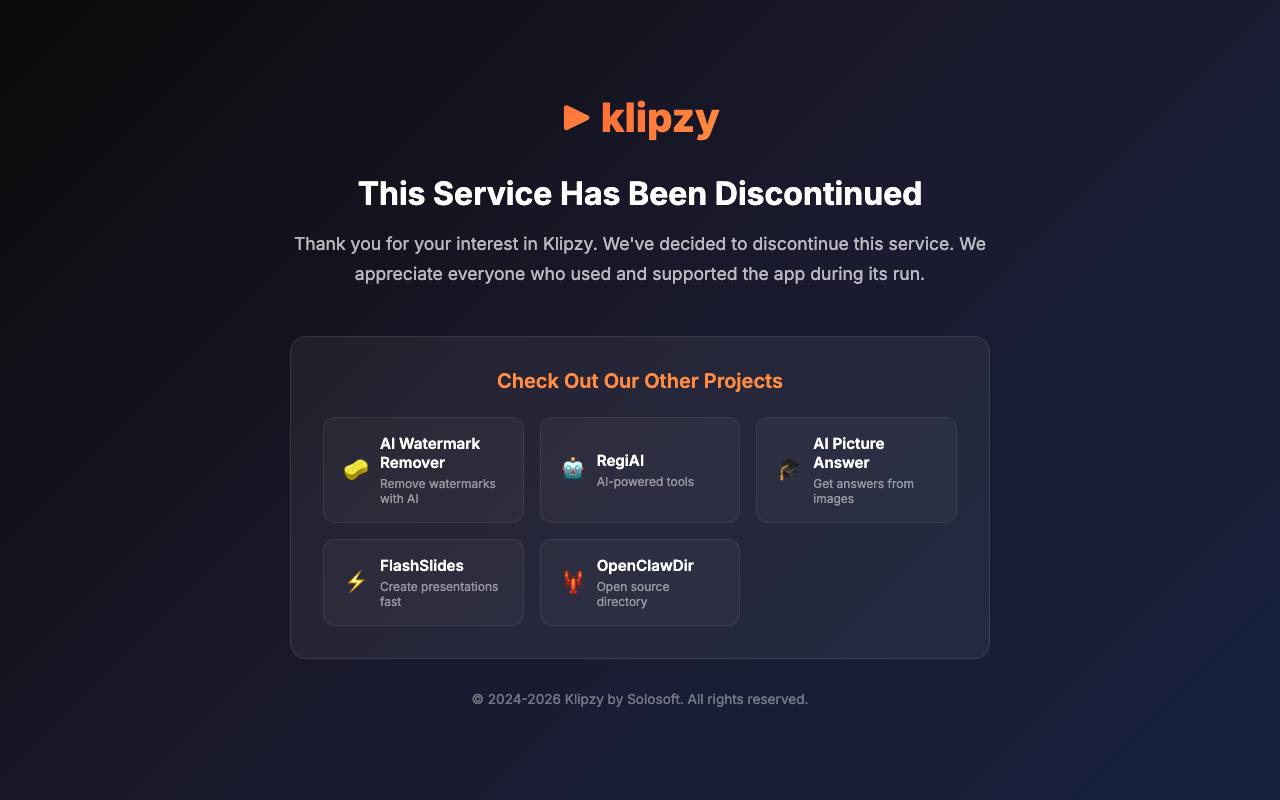 Klipzy screenshot