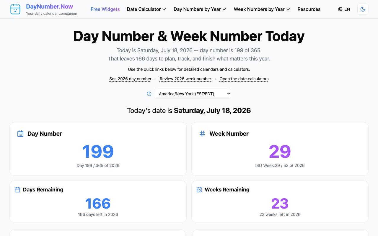 DayNumber-Now screenshot
