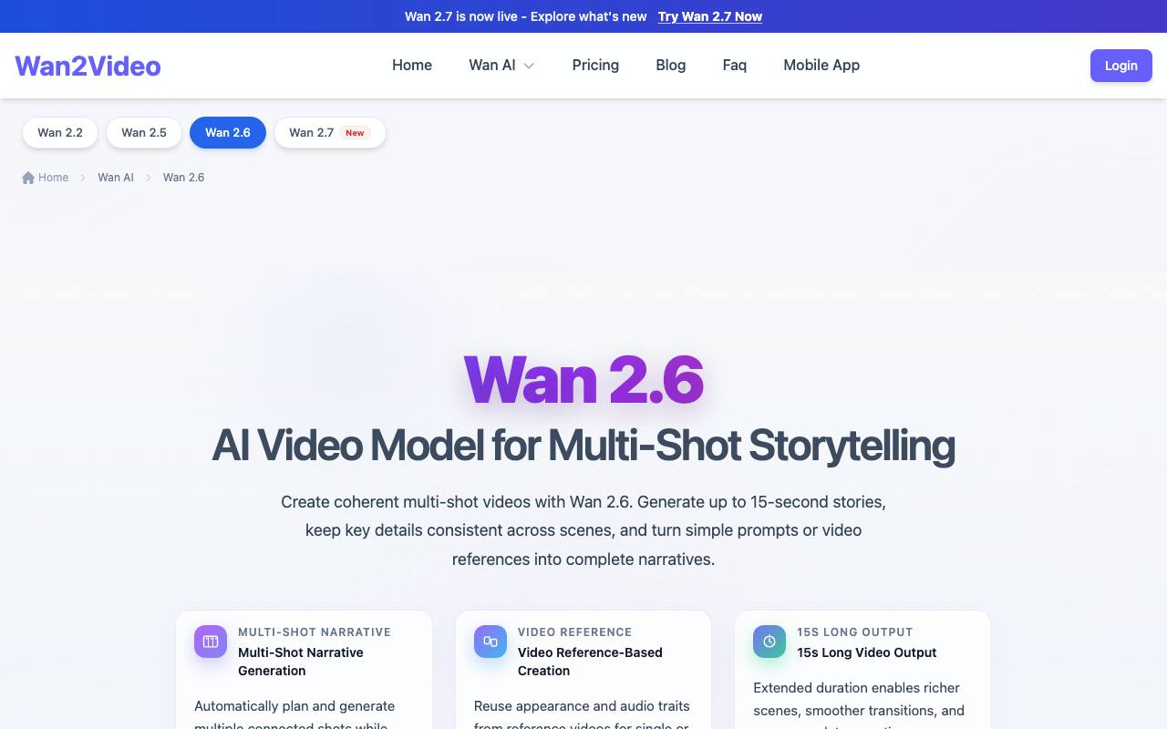 Wan 2.6 Cinematic AI Video screenshot
