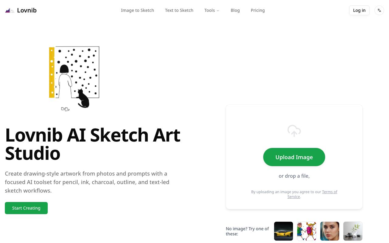 Image to Sketch | Lovnib screenshot
