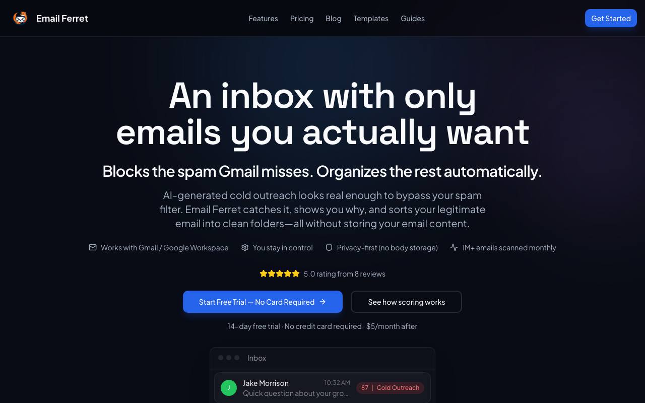 Email Ferret screenshot