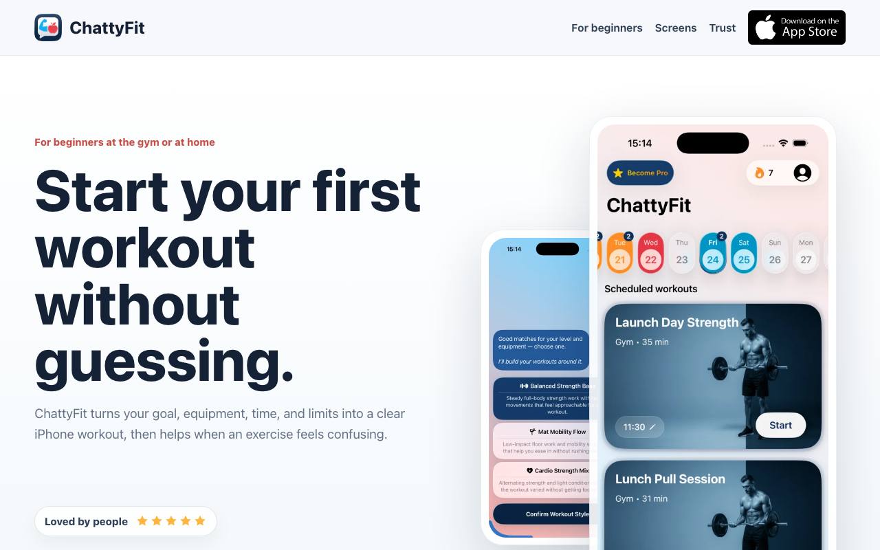 ChattyFit screenshot