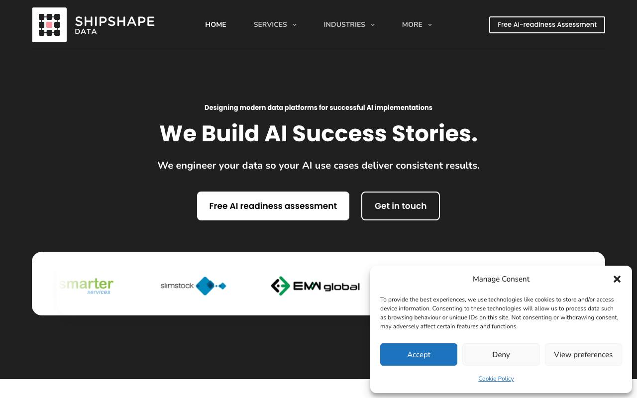 AI Implementation and Managed Services screenshot