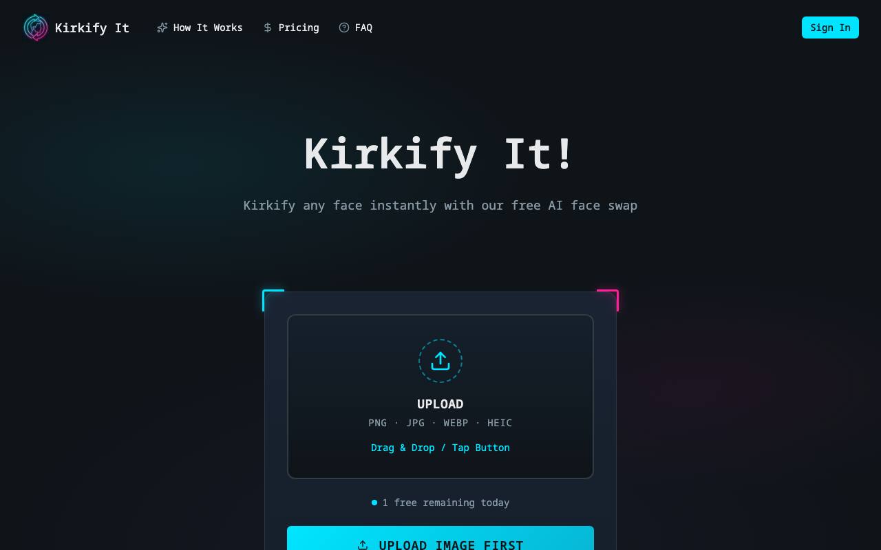 Kirkify It screenshot