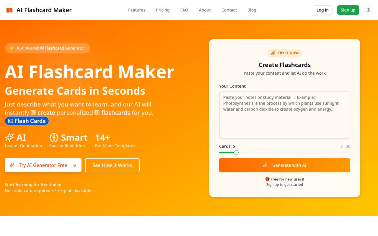 AI Flashcard Maker screenshot