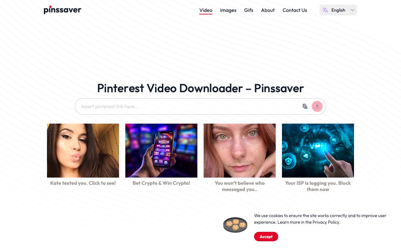 Pinssaver screenshot