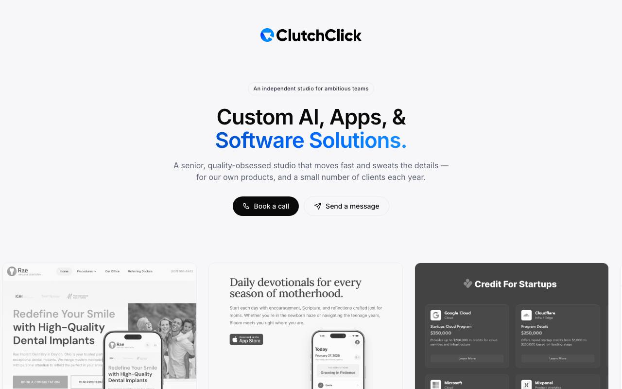 clutchclick.com screenshot
