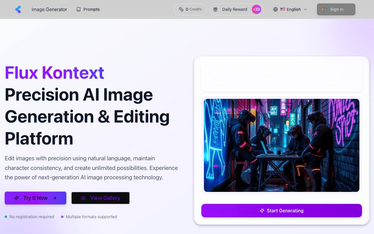 Flux Kontext AI screenshot