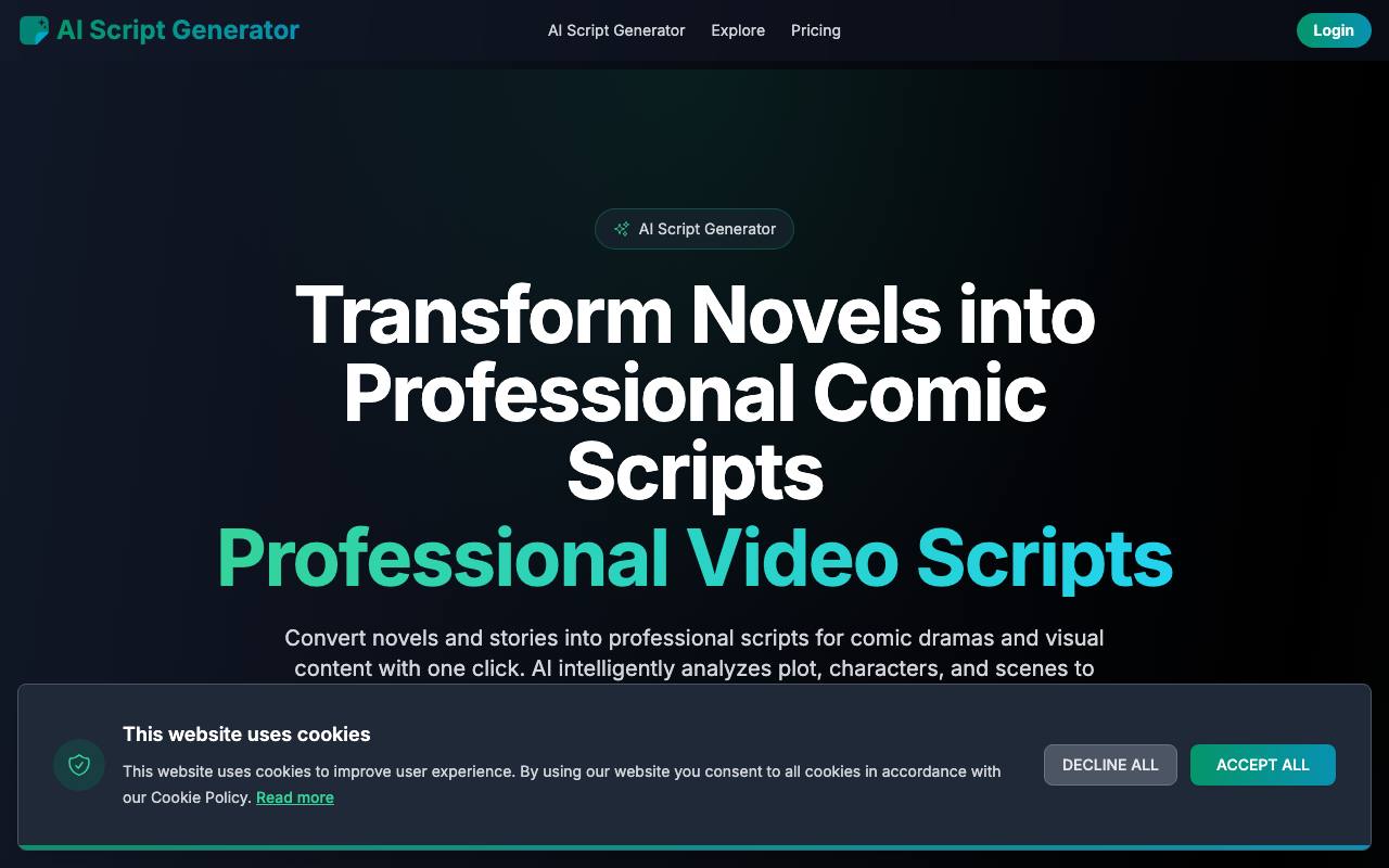 AIScriptGenerator.net screenshot