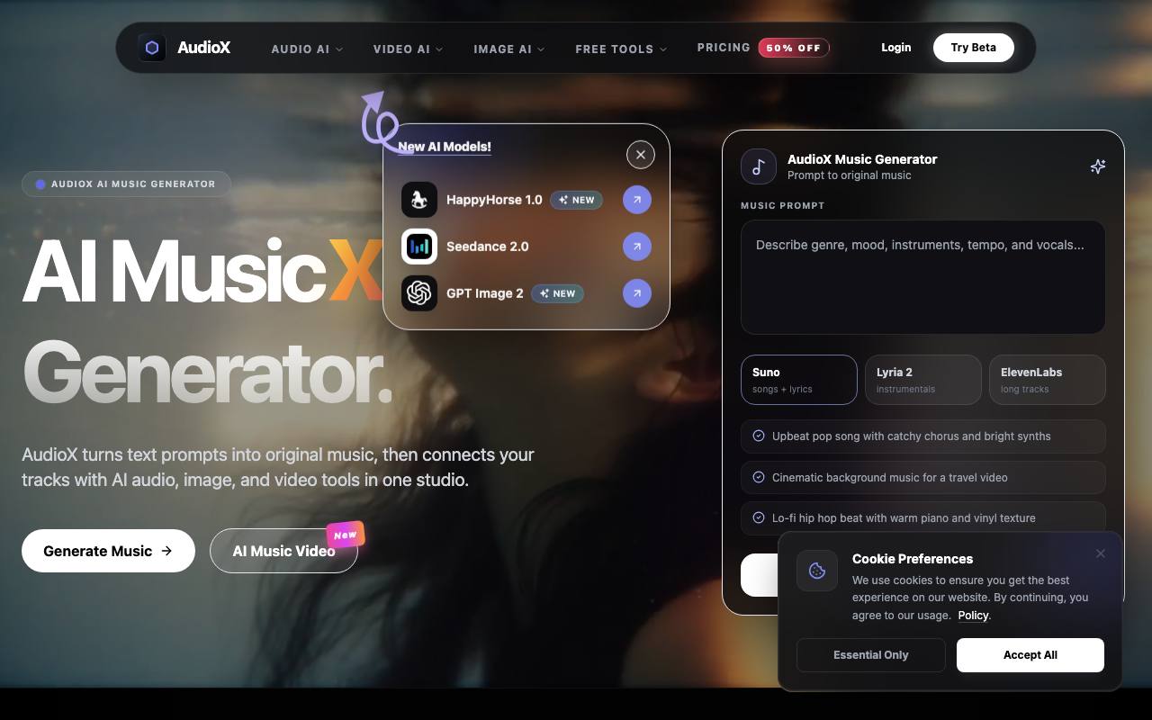 AudioX.app screenshot