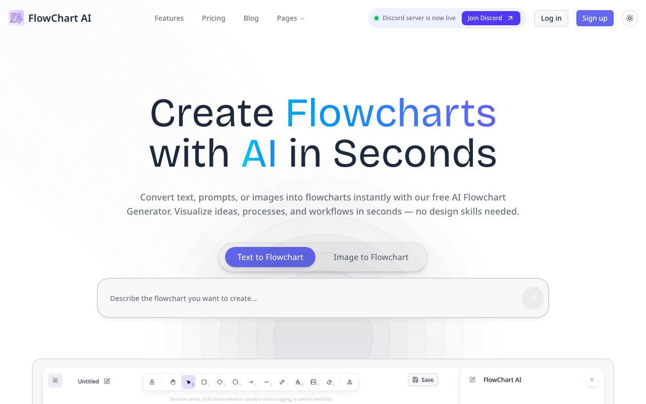Flowchart AI screenshot