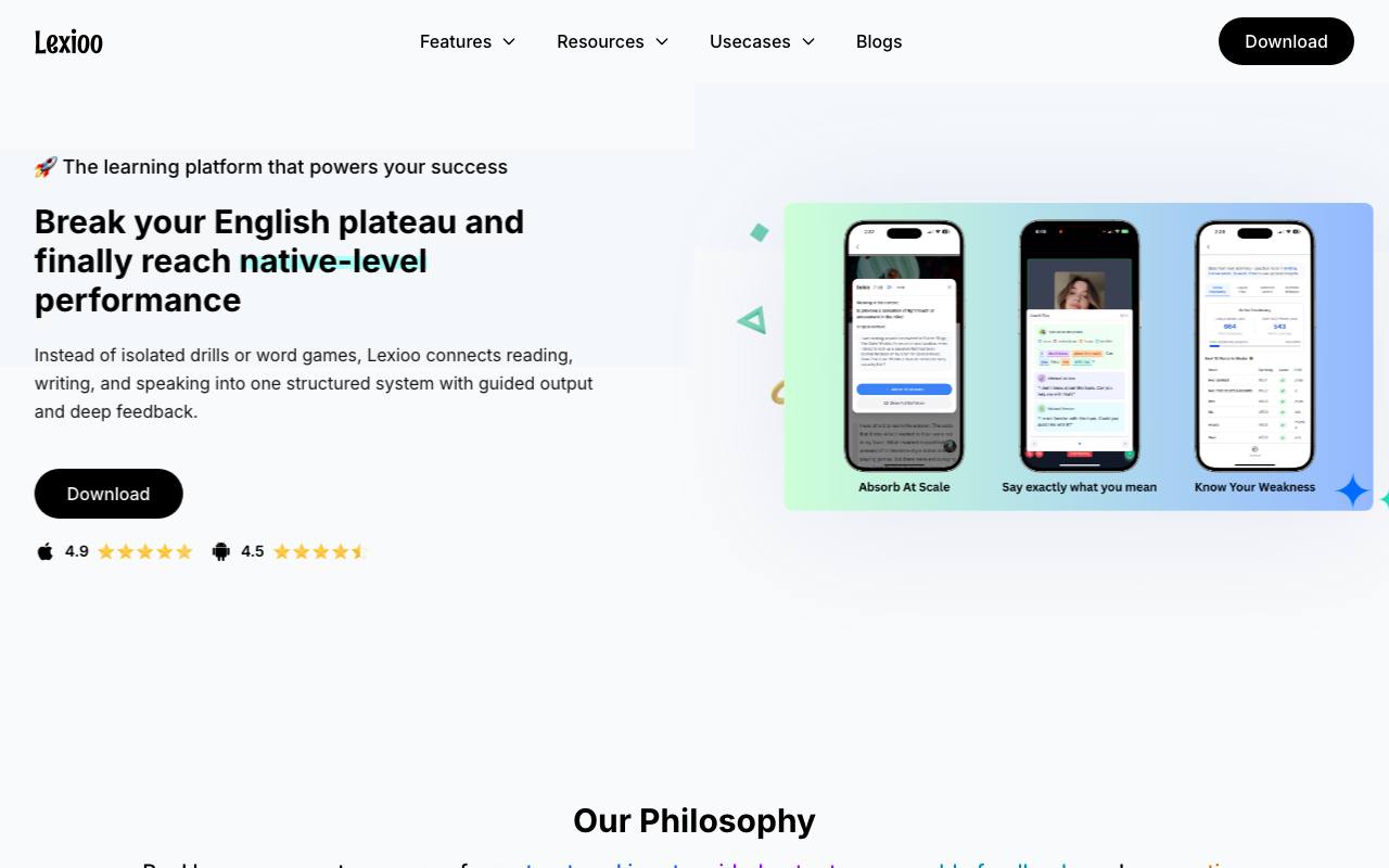 Lexioo screenshot