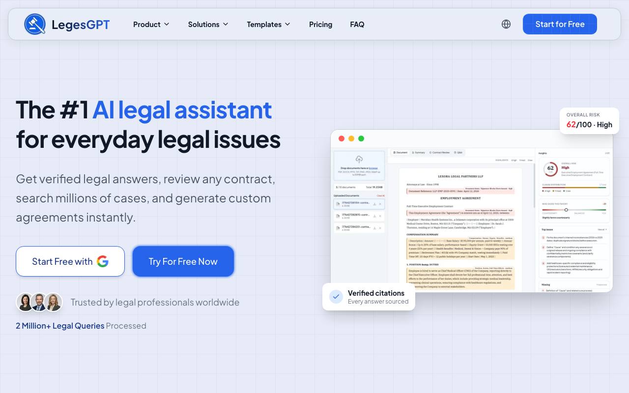 LegesGPT screenshot
