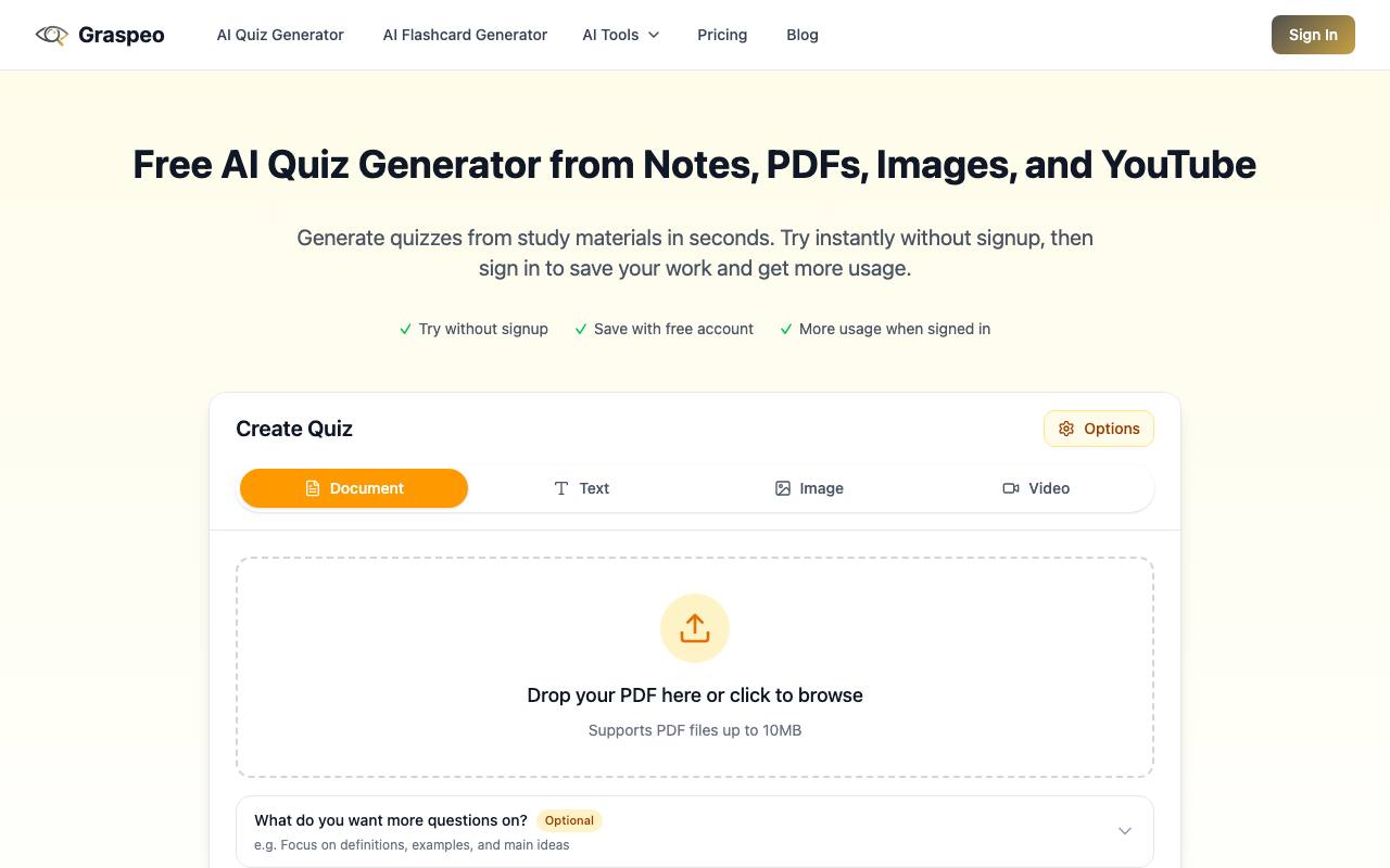 Graspeo screenshot