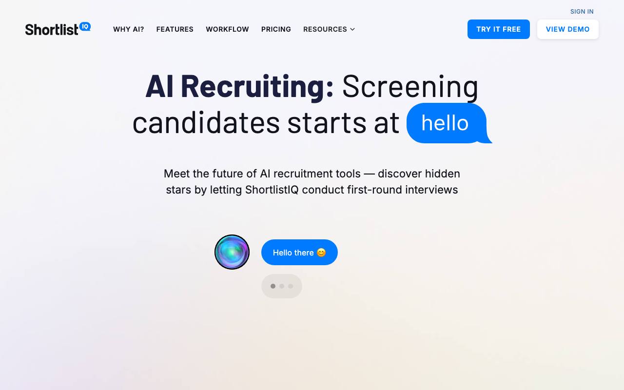 ShortlistIQ screenshot