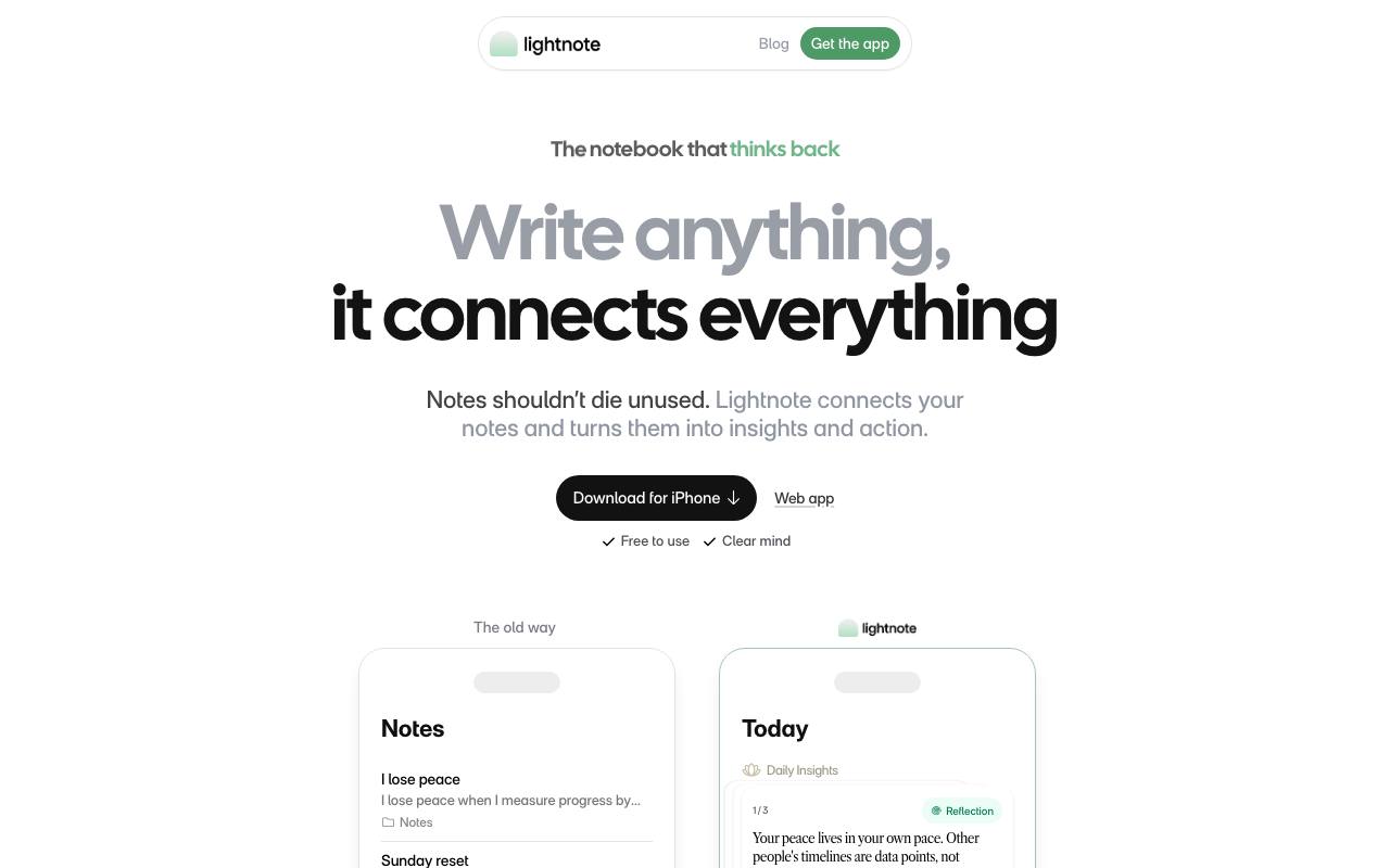 Lightnote screenshot