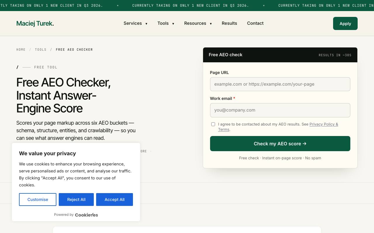 AEO lite screenshot