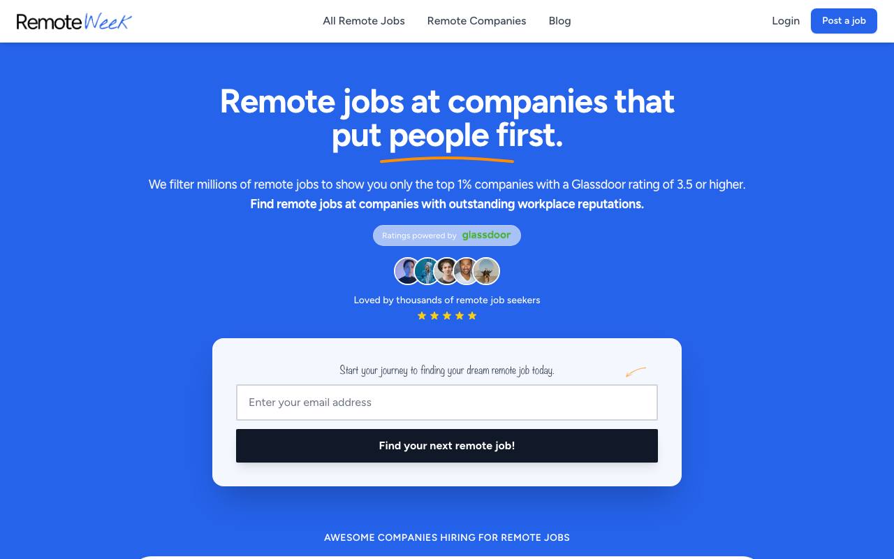 RemoteWeek screenshot