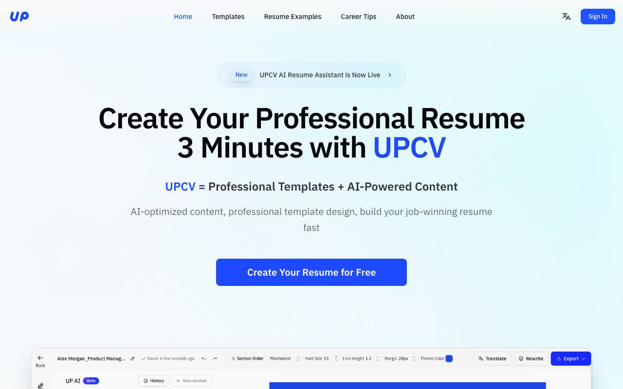 UPCV screenshot