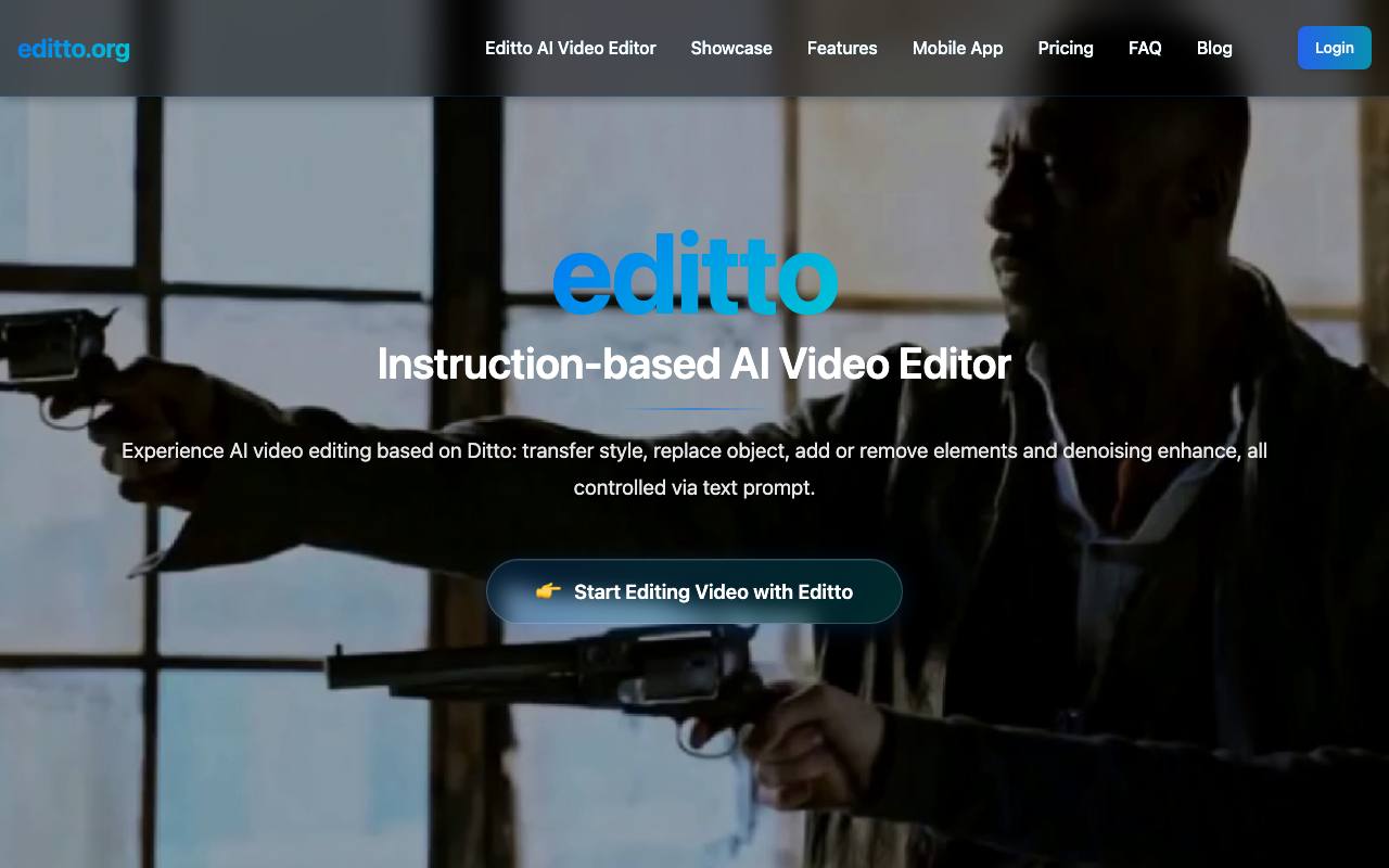 Editto AI video editor screenshot