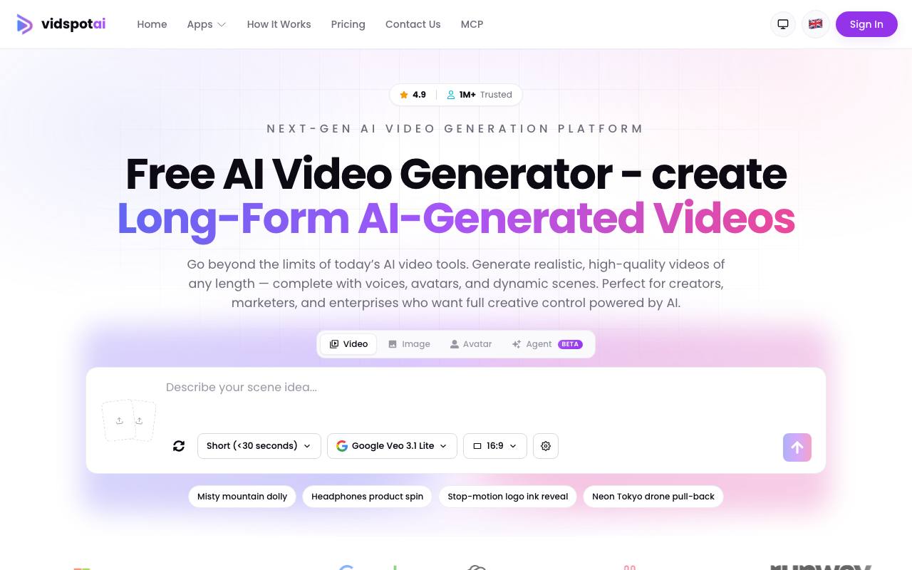 Vid Spot AI screenshot